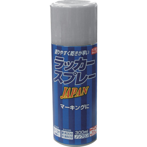 【TRUSCO】ニッぺ　ラッカースプレー　ＪＰＡＮ　３００ｍｌ　シルバーメタリック